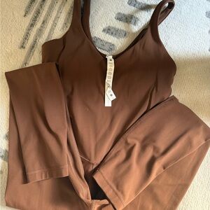 Lulu lemon Brown Sleeveless Jumpsuit